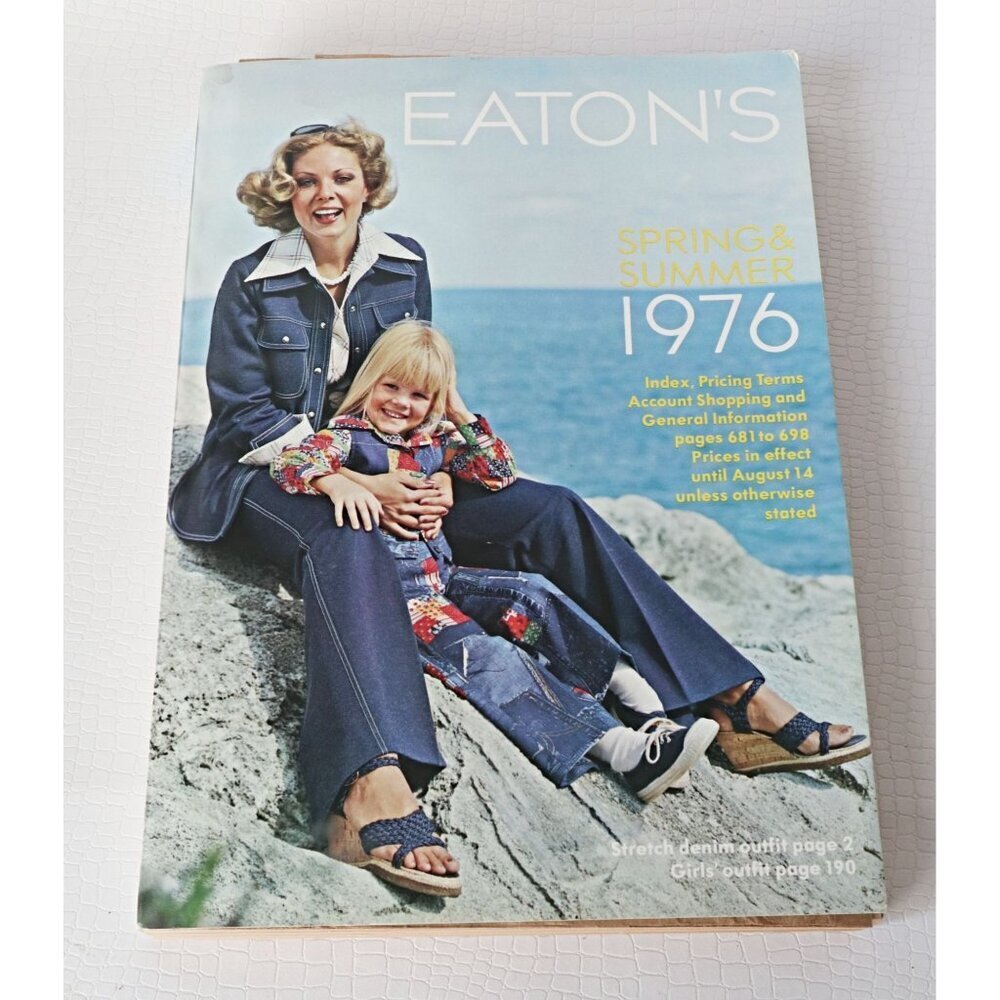 Vintage 1976 Eaton's Spring Summer Catalogue Canada Retro 1970's Fashion